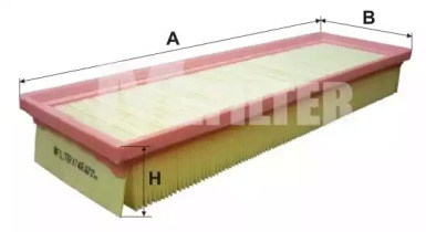 K748 MFILTER Фильтр воздушный 1.6 16V Berlingo/Partner 01-/C2/C3 03-
